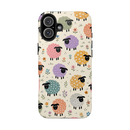 Cute Pastel Sheep Tough Phone Case