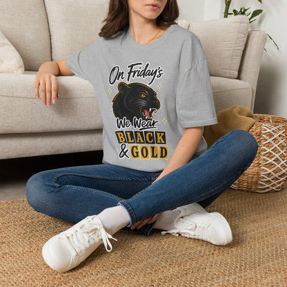 “On Friday’s We Wear Black & Gold” Panther Spirit Tee