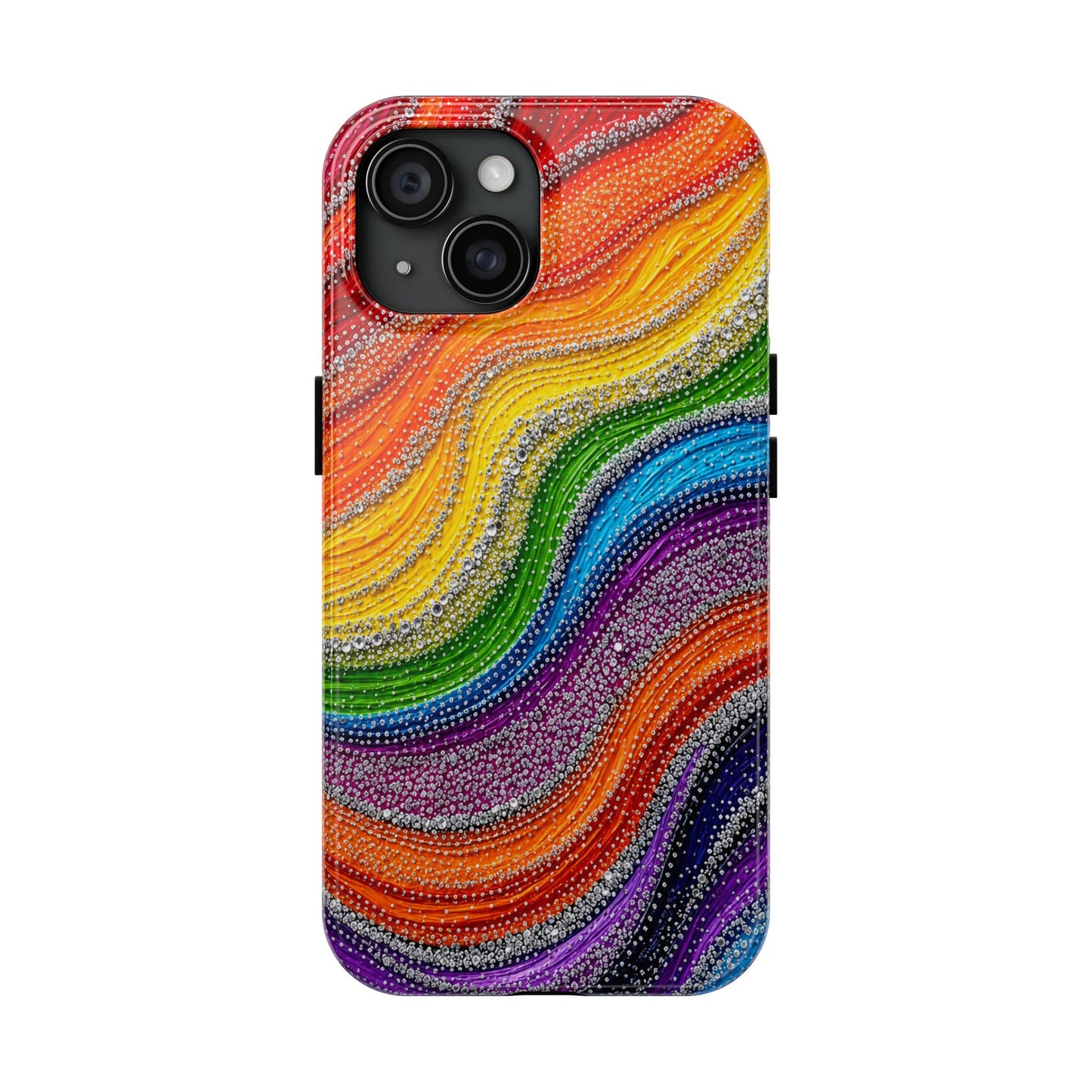 Rainbow Wave Tough Phone Case