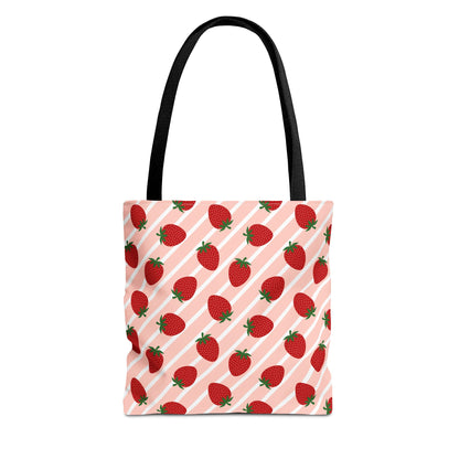 Strawberry Pattern Tote Bag