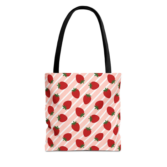 Strawberry Pattern Tote Bag