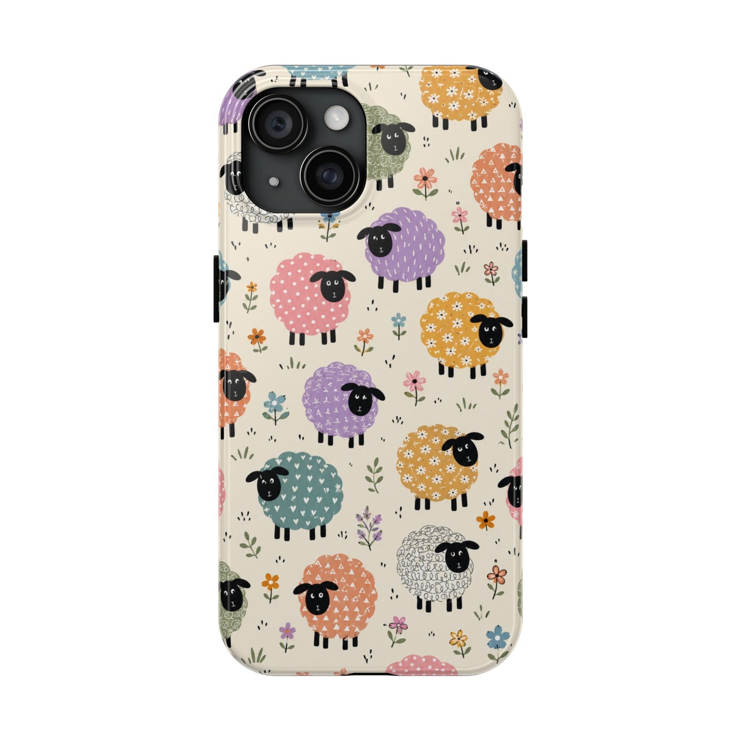 Cute Pastel Sheep Tough Phone Case
