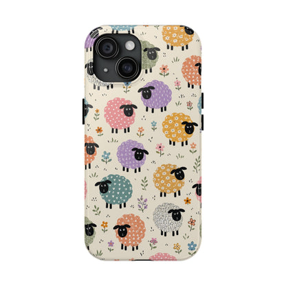 Cute Pastel Sheep Tough Phone Case