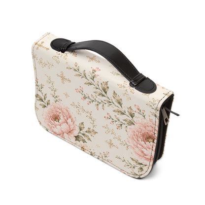 "Walk by Faith" Floral Zippered Bible Cover (2 Corinthians 5:7)