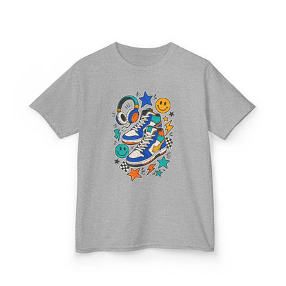 Colorful Skate Shoe & Smiley Graphic