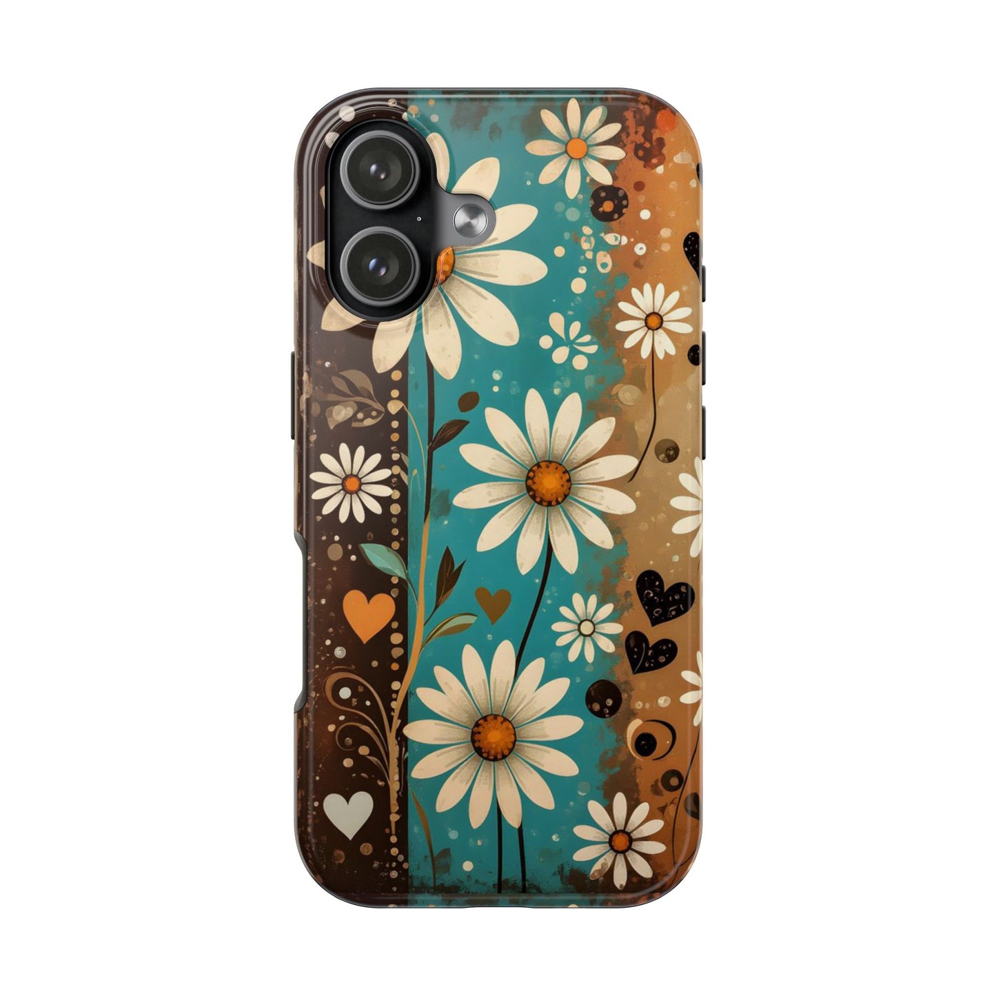 Vintage Daisy Floral Design Tough Phone Case