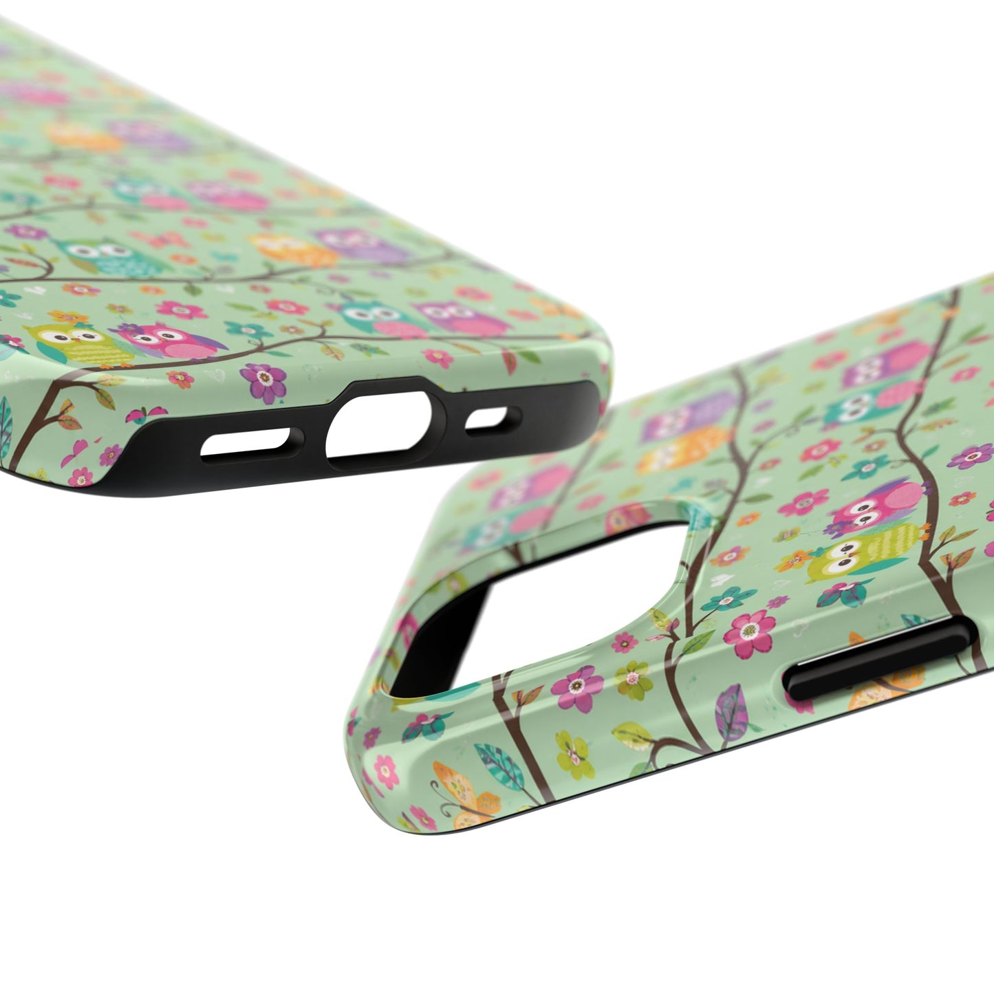 Cute Owl Pattern Tough Phone Case