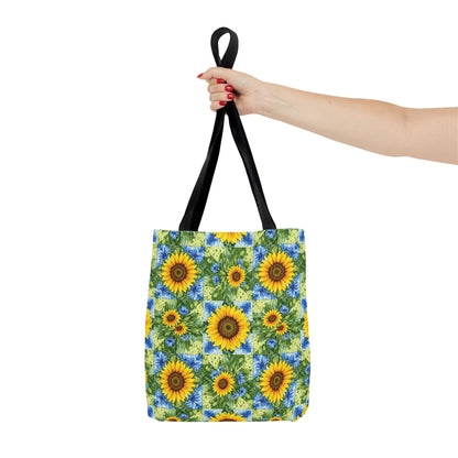 Sunflower Patchwork Tote Bag