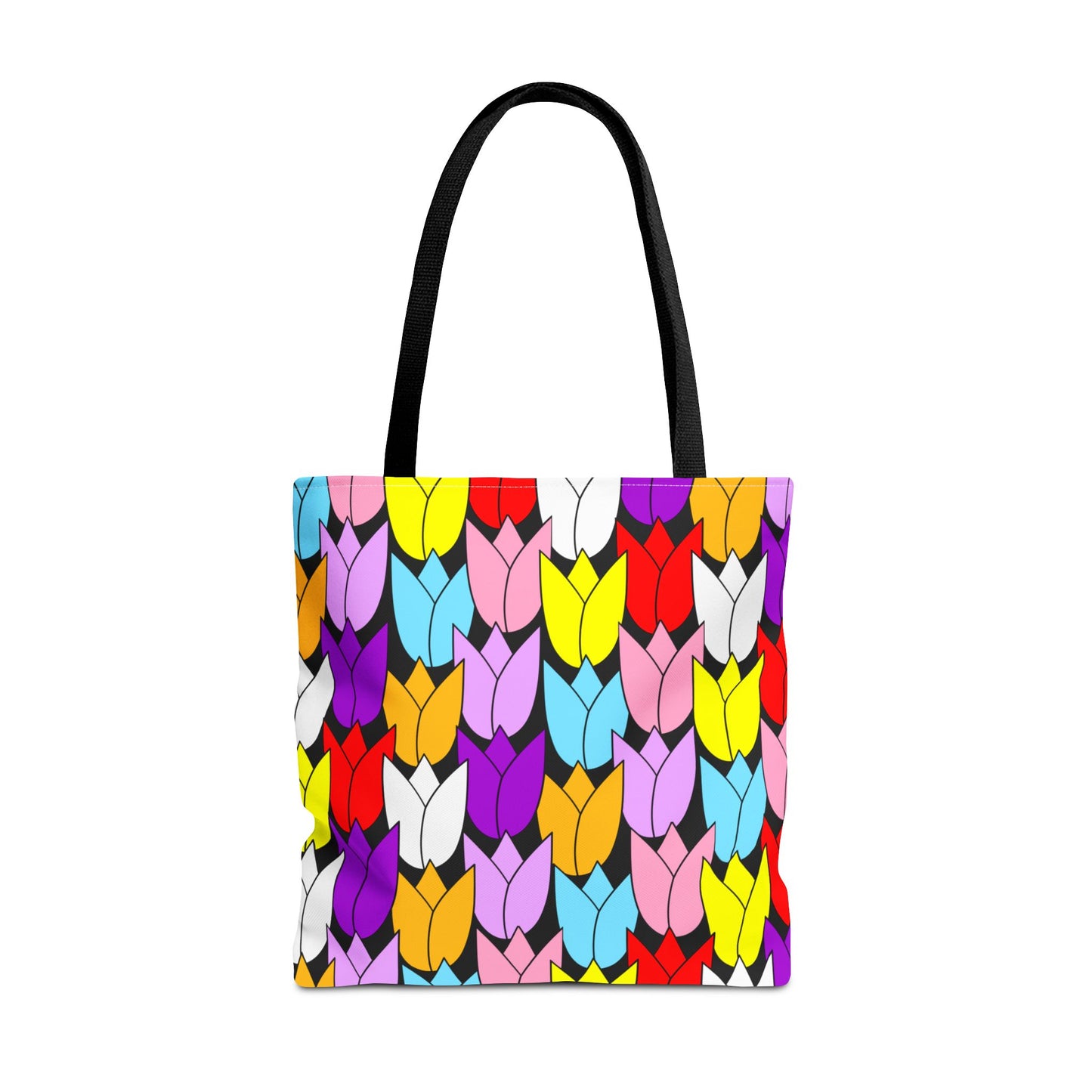 Colorful Tulip Pattern Tote Bag