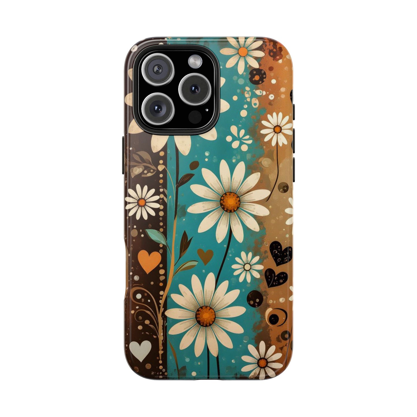 Vintage Daisy Floral Design Tough Phone Case