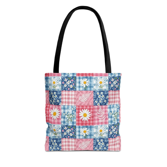Patchwork Daisy Tote Bag