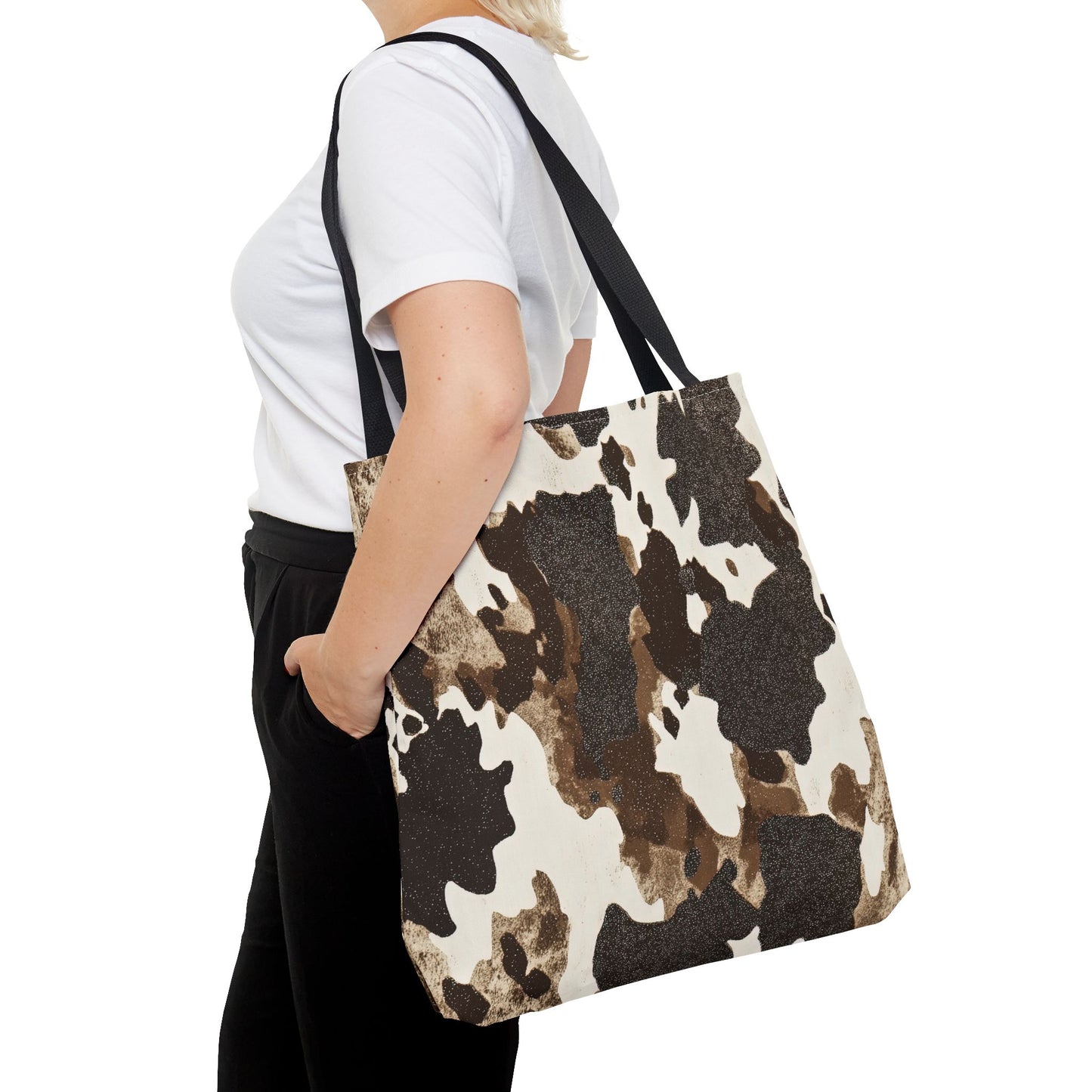 Cowhide Print Tote Bag