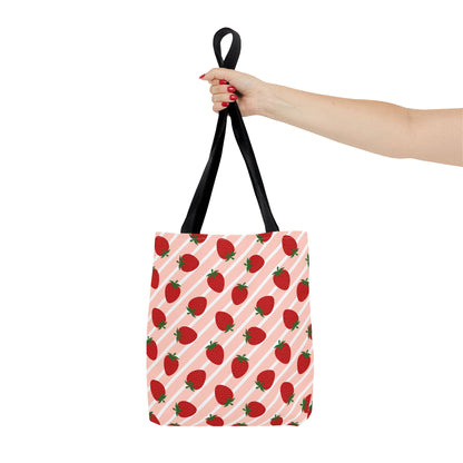 Strawberry Pattern Tote Bag