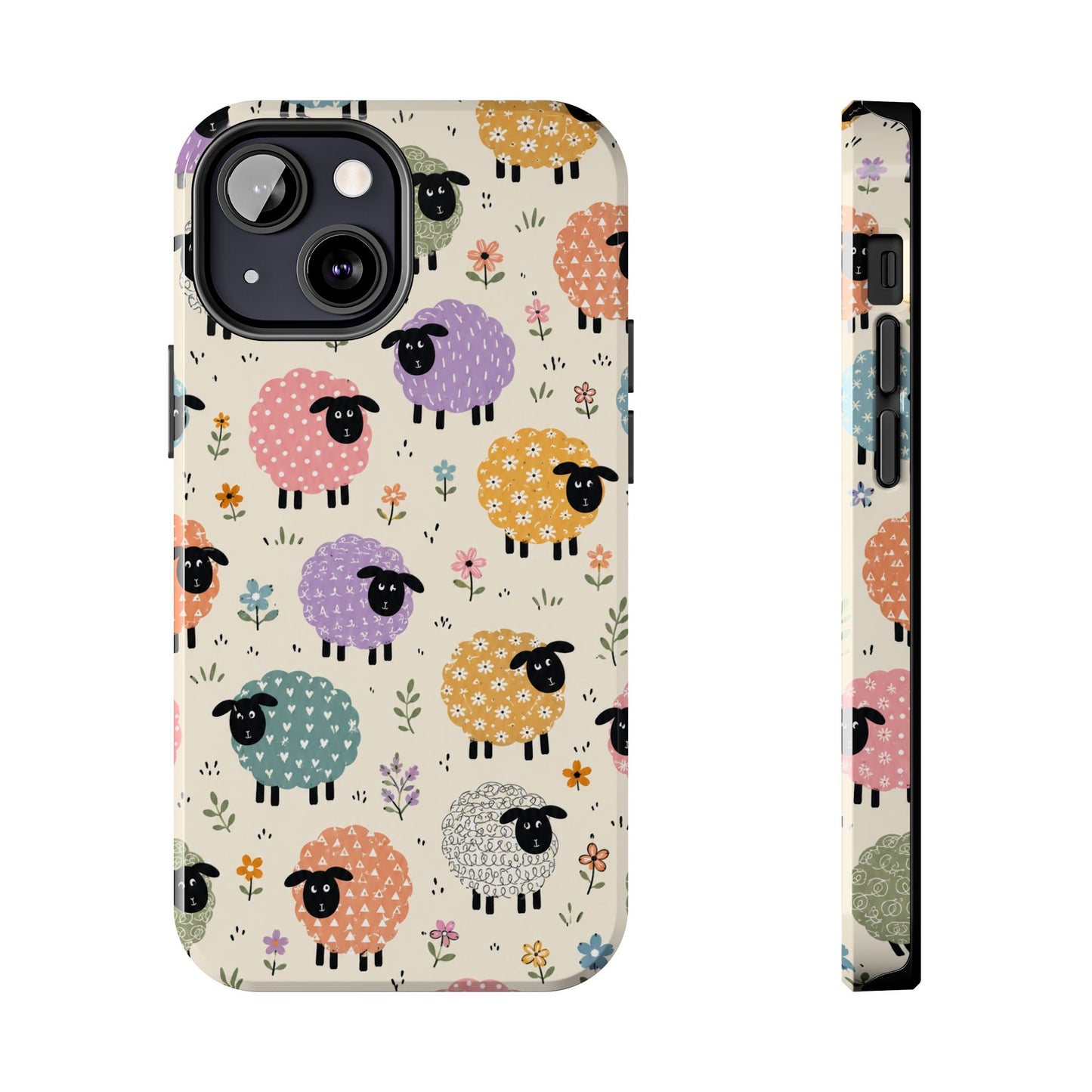 Cute Pastel Sheep Tough Phone Case