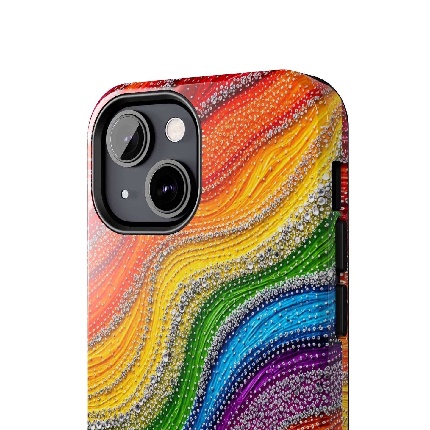 Rainbow Wave Tough Phone Case