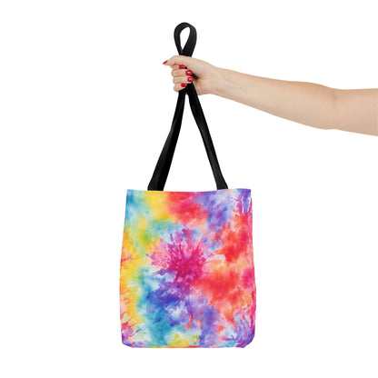 Rainbow Tie-Dye Tote Bag