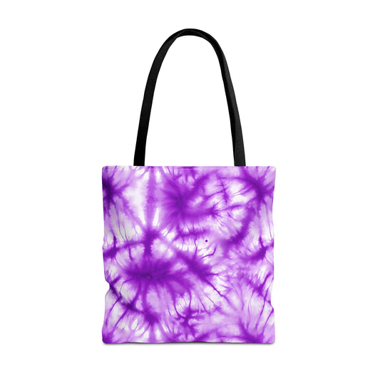 Purple Tie-Dye Tote Bag