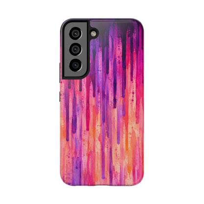 Abstract Pink & Purple Drip Tough Phone Case
