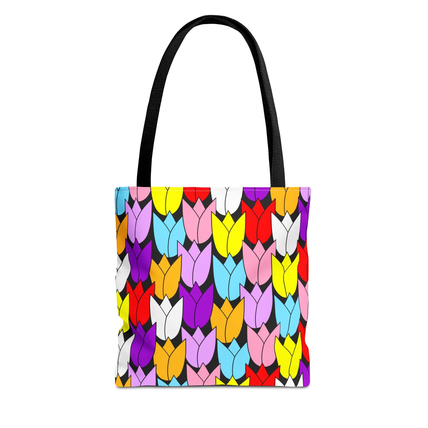 Colorful Tulip Pattern Tote Bag
