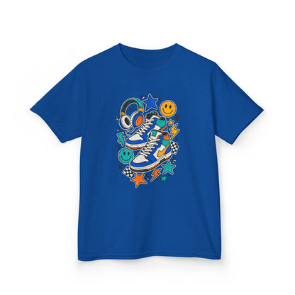 Colorful Skate Shoe & Smiley Graphic