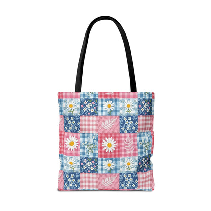 Patchwork Daisy Tote Bag