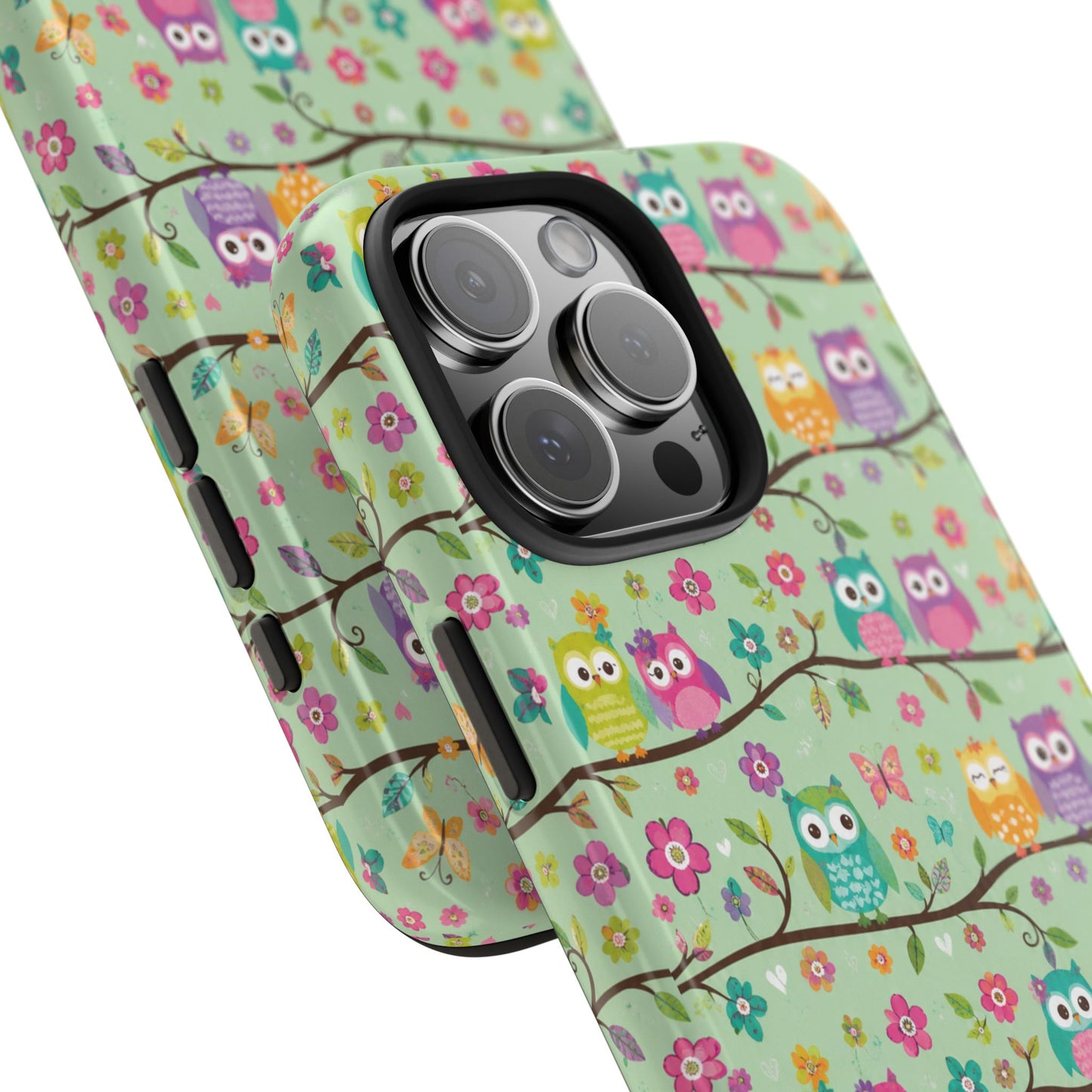 Cute Owl Pattern Tough Phone Case