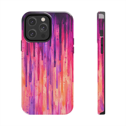 Abstract Pink & Purple Drip Tough Phone Case