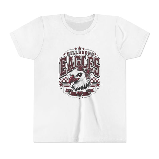 Hillsboro Eagles Vintage Mascot Graphic Youth T-Shirt