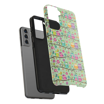Cute Owl Pattern Tough Phone Case