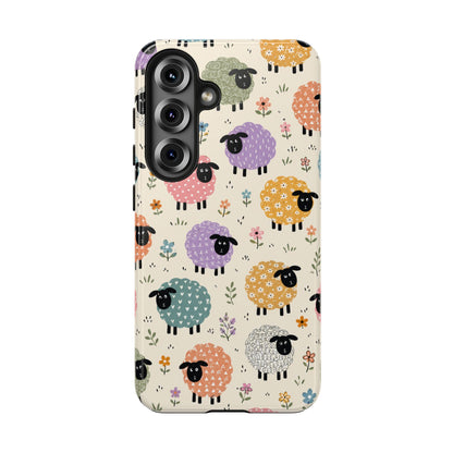 Cute Pastel Sheep Tough Phone Case