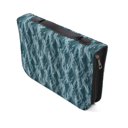 "When You Pass Through Deep Waters" Nautical Scripture Zippered Bible Cover