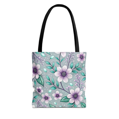 Floral Lavender Blossom Tote Bag