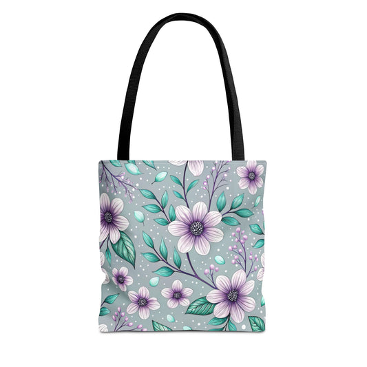 Floral Lavender Blossom Tote Bag