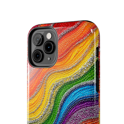 Rainbow Wave Tough Phone Case