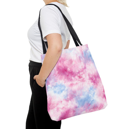 Tie-Dye Pink Blue Tote Bag