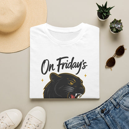 “On Friday’s We Wear Black & Gold” Panther Spirit Tee