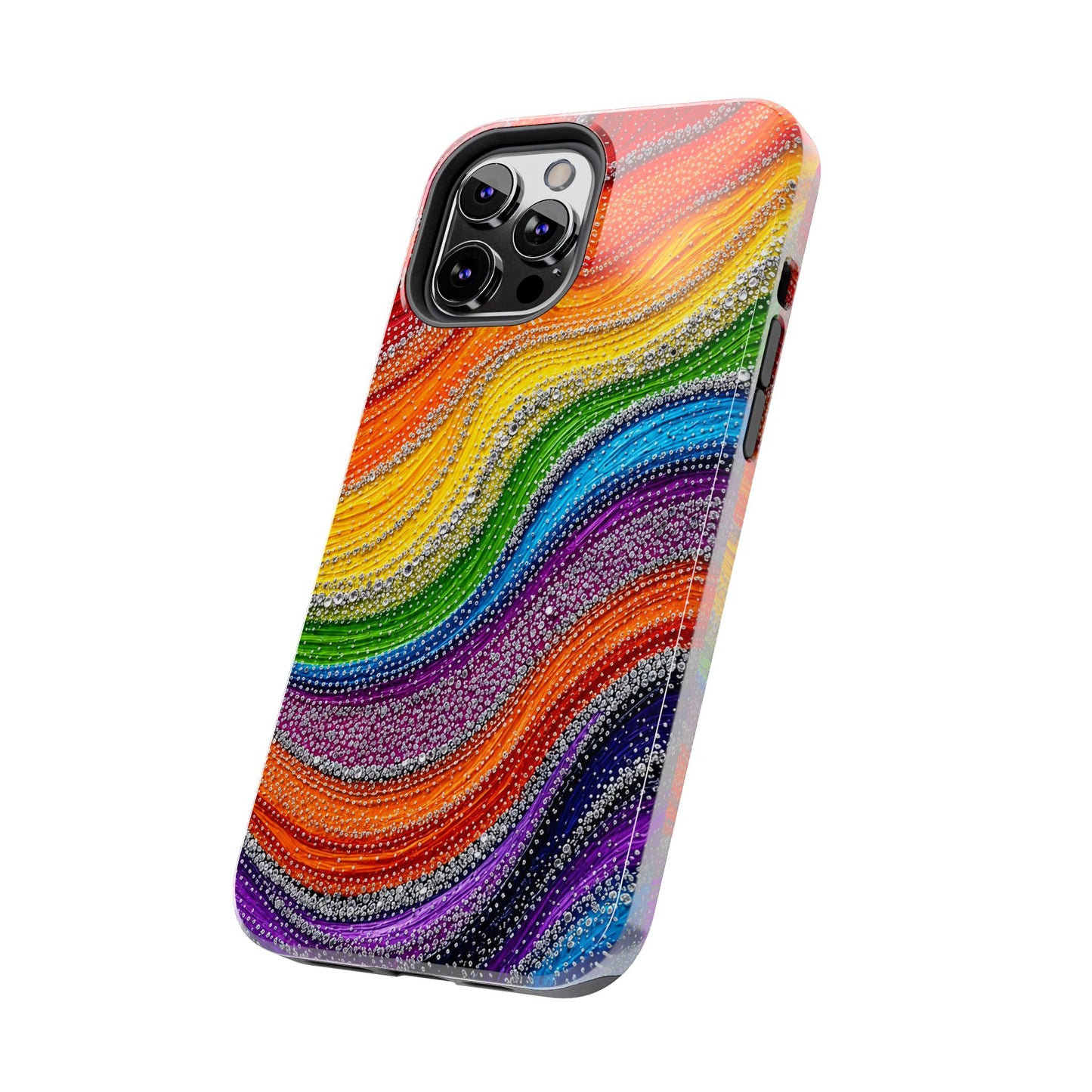 Rainbow Wave Tough Phone Case