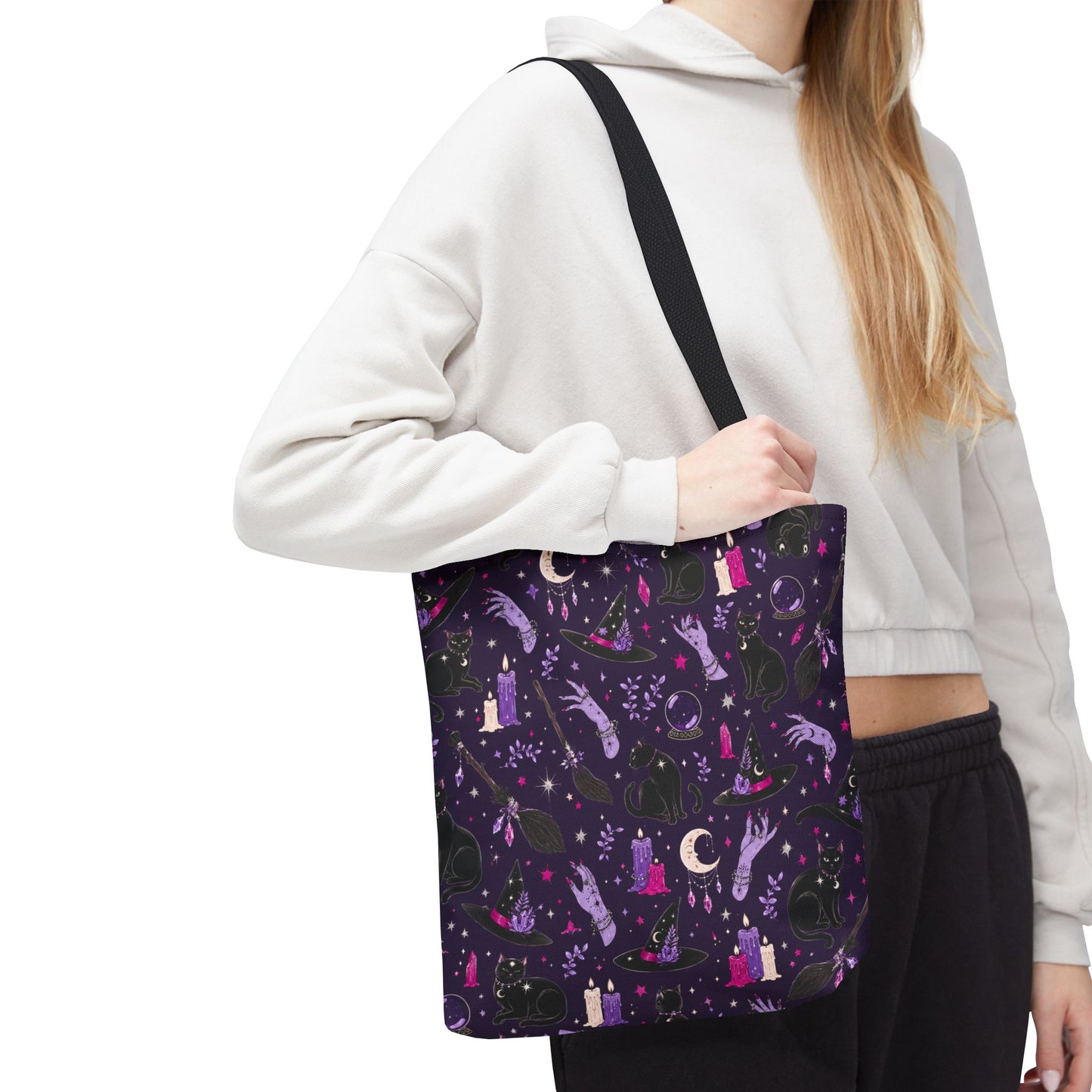 Witchy Pattern Tote Bag