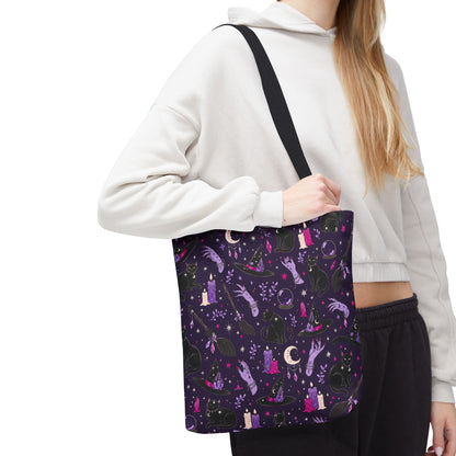 Witchy Pattern Tote Bag