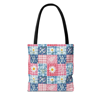 Patchwork Daisy Tote Bag