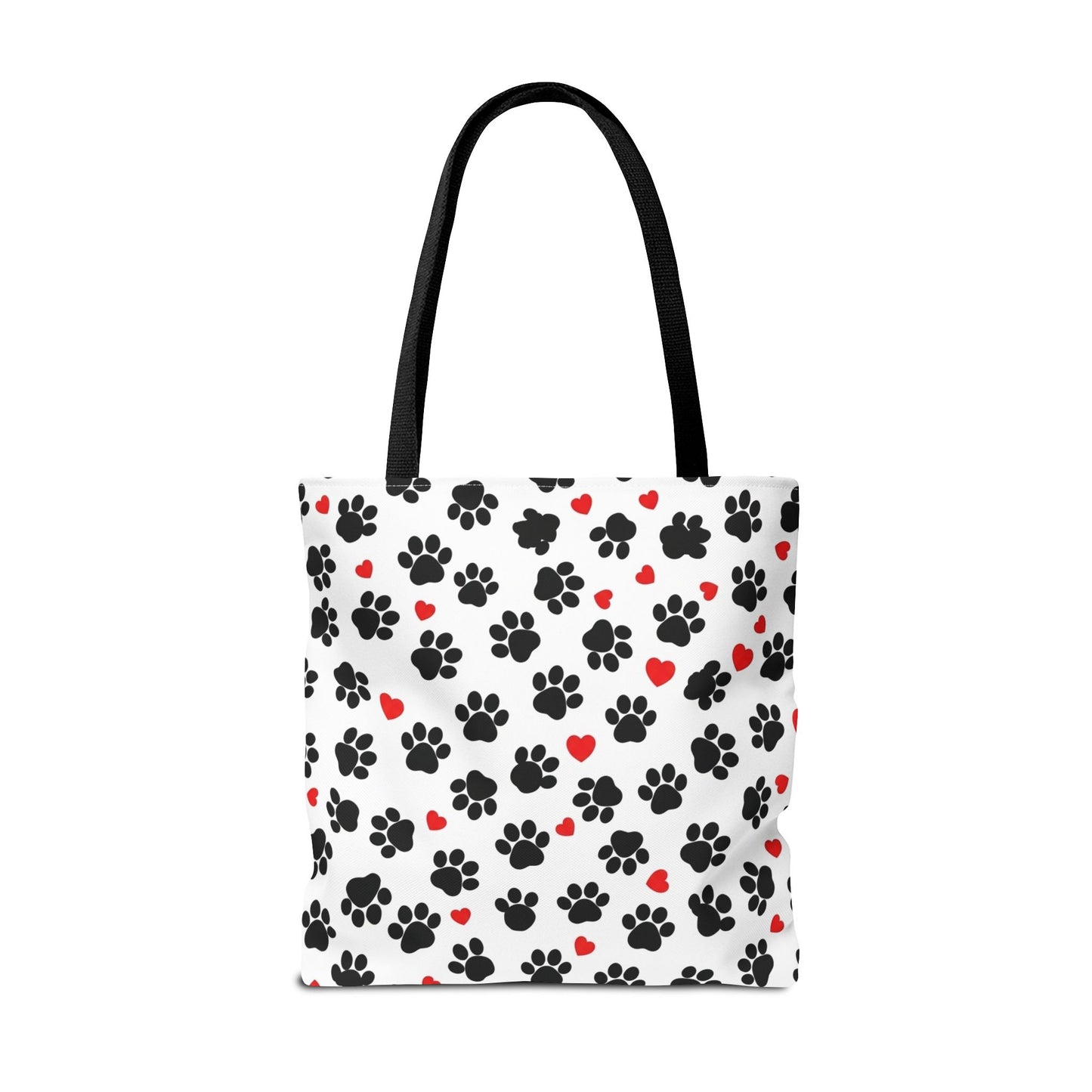 Paw Print & Hearts Tote Bag