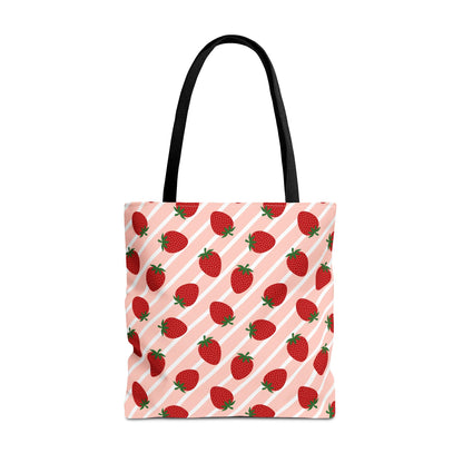 Strawberry Pattern Tote Bag
