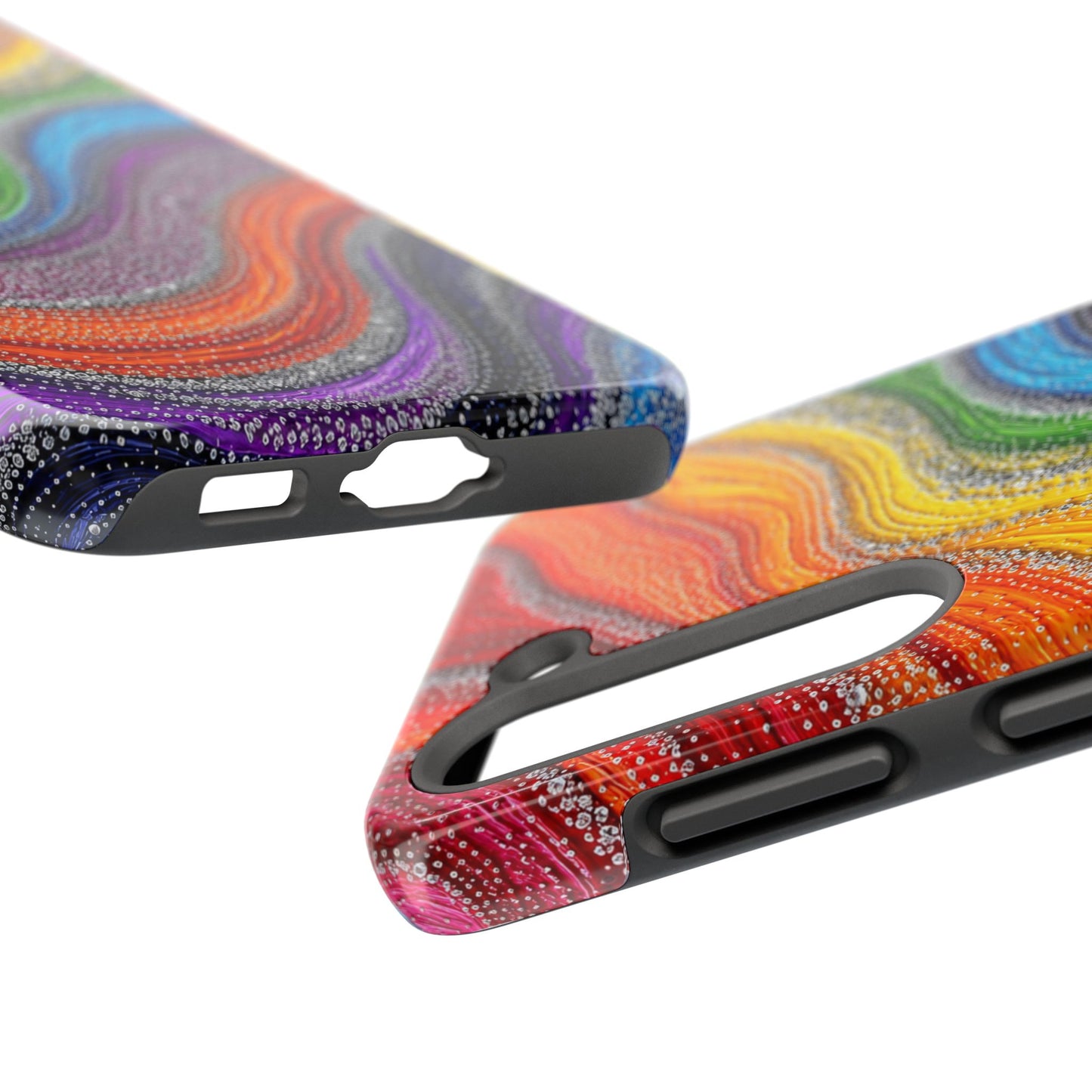 Rainbow Wave Tough Phone Case