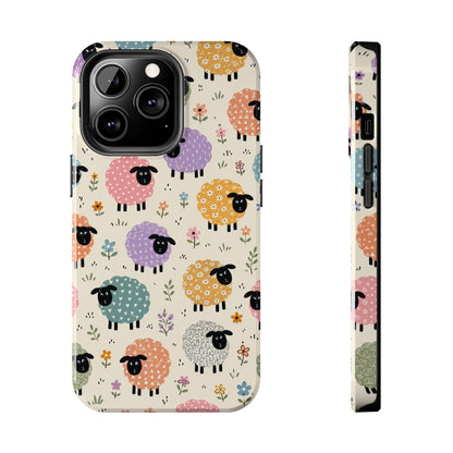 Cute Pastel Sheep Tough Phone Case