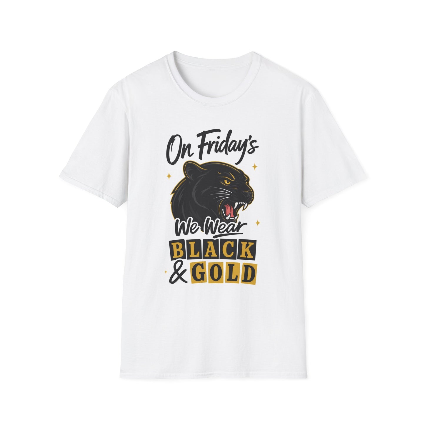 “On Friday’s We Wear Black & Gold” Panther Spirit Tee