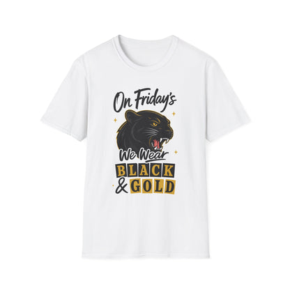 “On Friday’s We Wear Black & Gold” Panther Spirit Tee