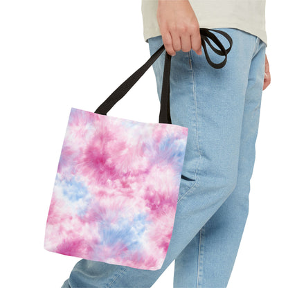 Tie-Dye Pink Blue Tote Bag