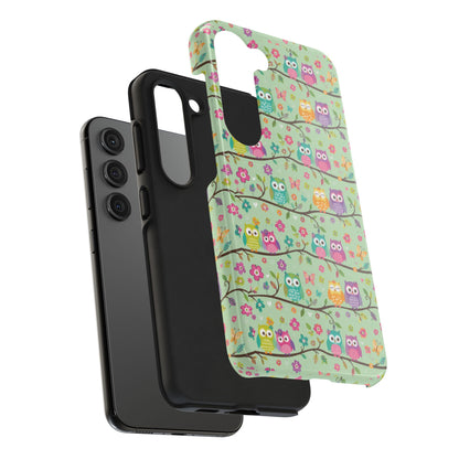 Cute Owl Pattern Tough Phone Case