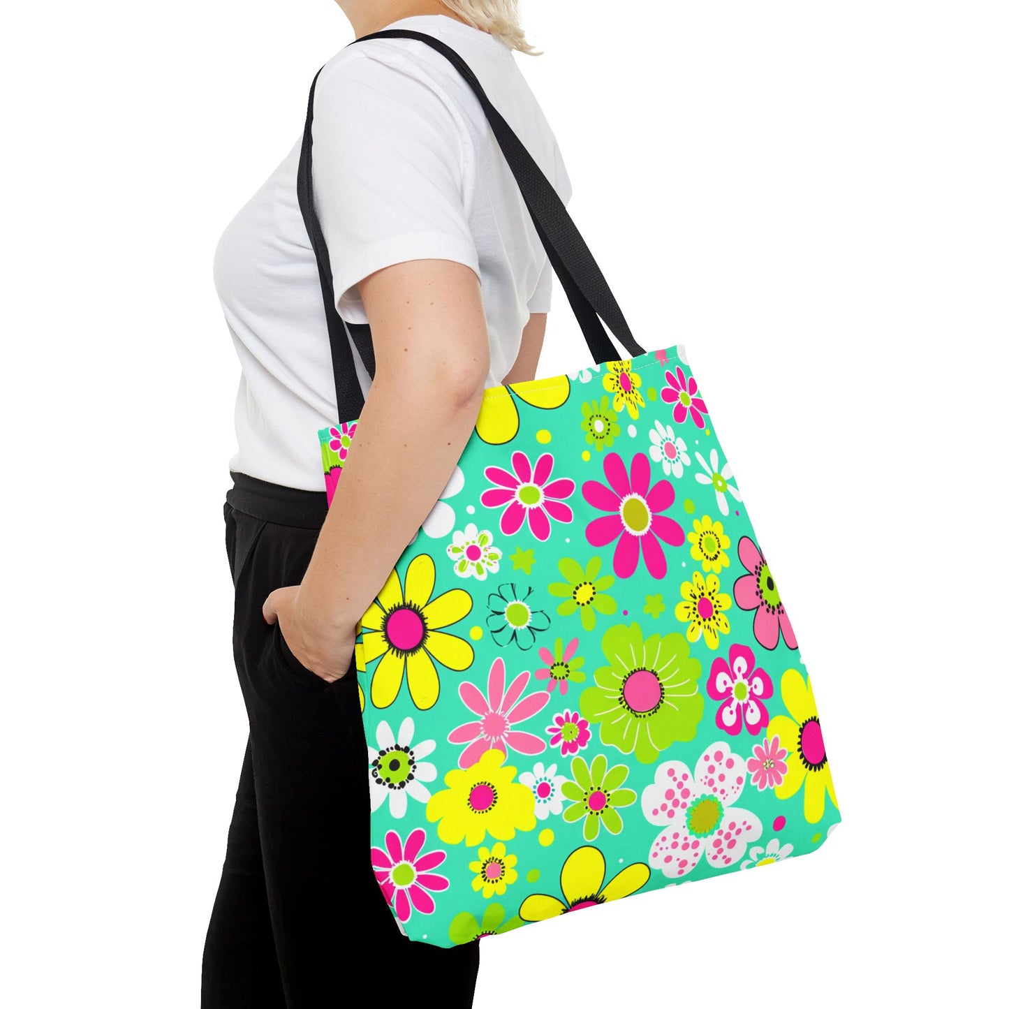 Floral Retro Tote Bag