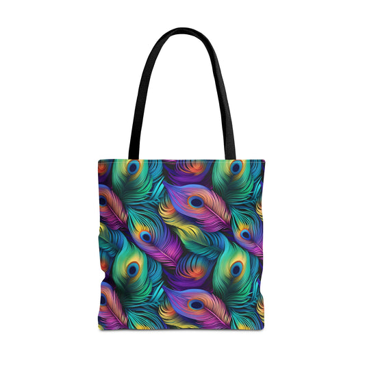Peacock Feather Pattern Tote Bag